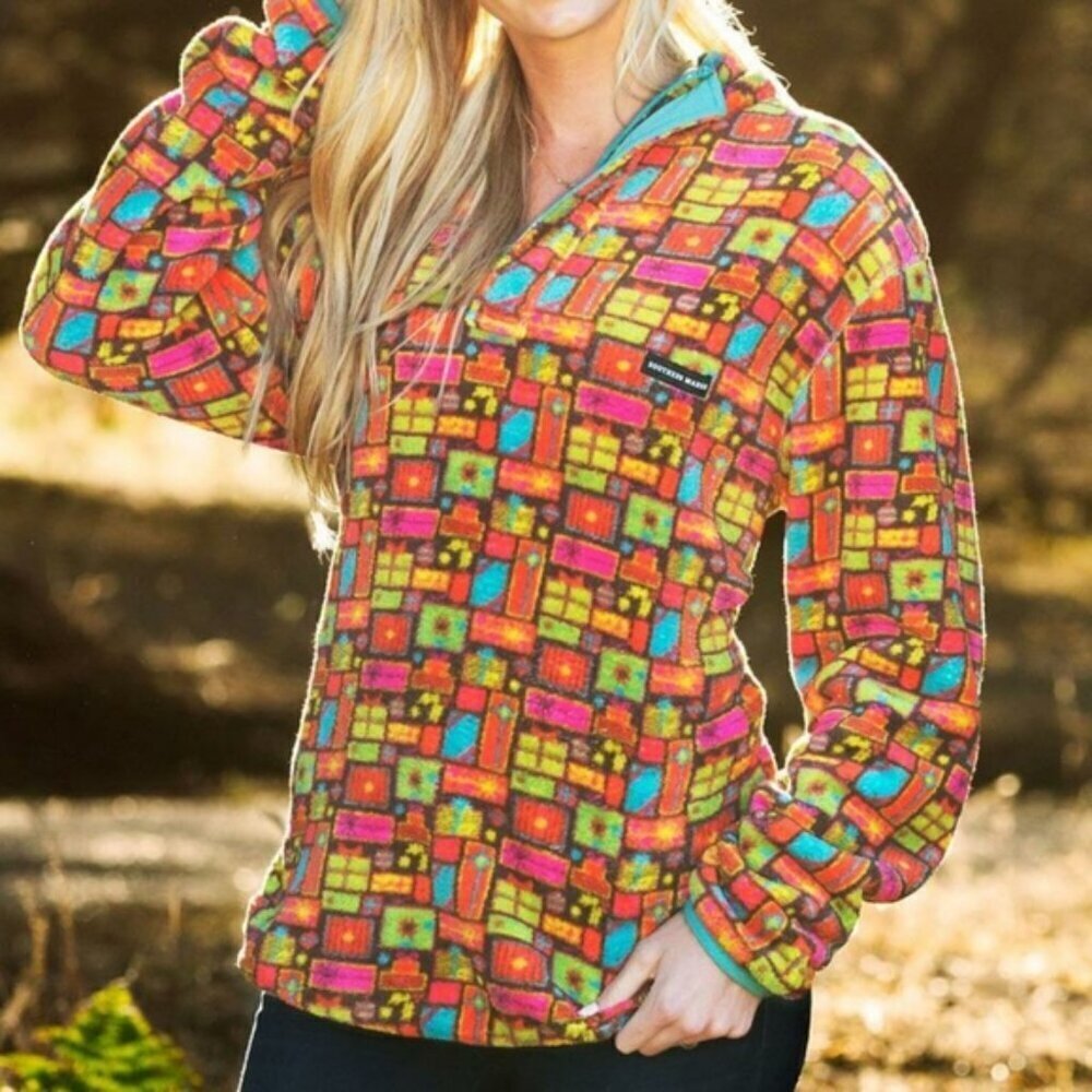 Southern Marsh Yuletide Fleece Pullover Size Small